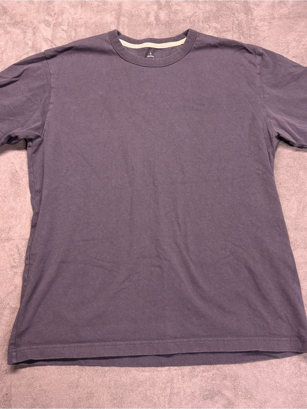 Muji Men's Short Sleeve Crew T-Shirt - Dusty Purple